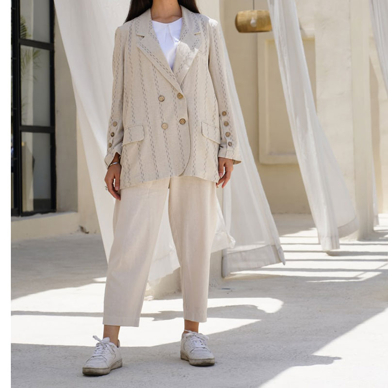 کت لینن کوک دوزی - Image 3